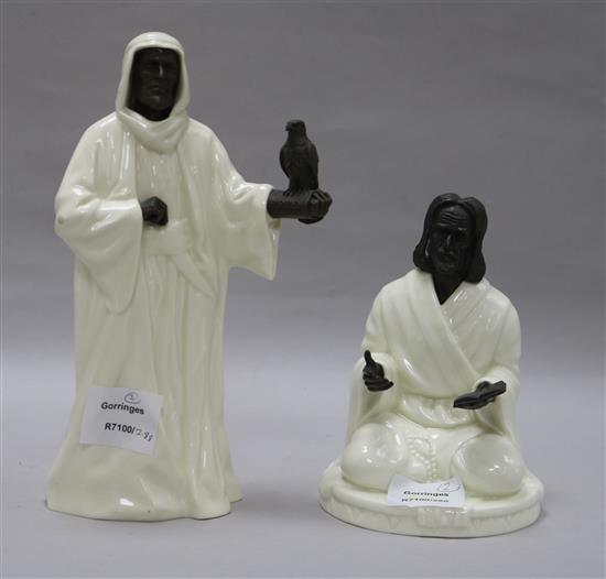 Two Minton figures, The Sage and The Sheikh tallest 25cm